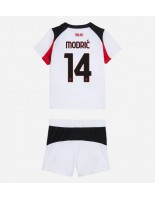 Otroške Nogometnih dresov AC Milan Luka Modric #14 Gostujoči 2025-26 Kratki rokavi (+ hlače)